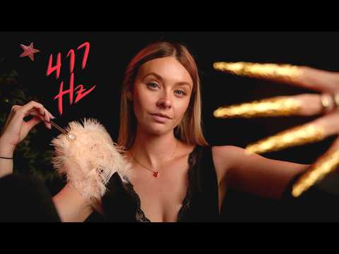 ASMR Hypnotic Hand Movements, Hand & Mouth Sounds (417Hz) | Heavy Eyes Guaranteed