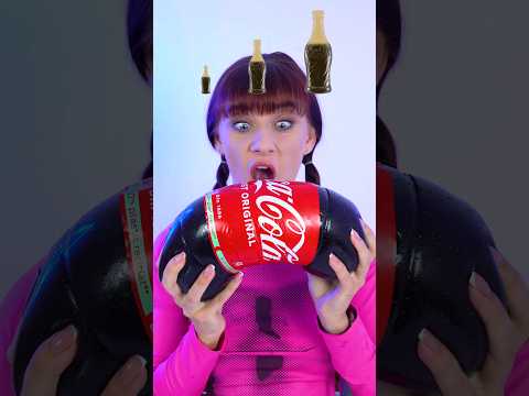 ASMR Big Medium Small Gummy Cola #shorts