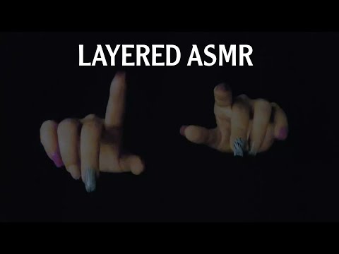 ASMR 💫 HYPNOTIZING YOU TO SLEEP 😴( Layered Hand movements + Mouth sounds)