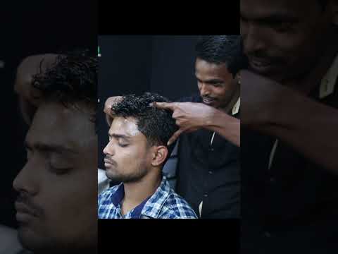 Hardworking Barber doing Very Hard Massage | Neck Cracking | ASMR Massage #shorts