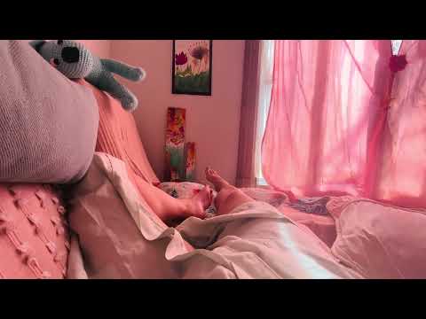 ASMR bare foot breathing relaxing lounging