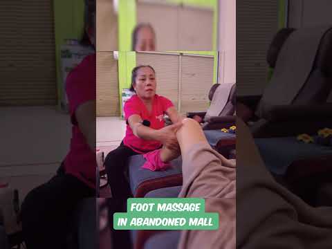 Foot Massage in Ghost Mall #LaLekASMR #footmassage #thaimassage