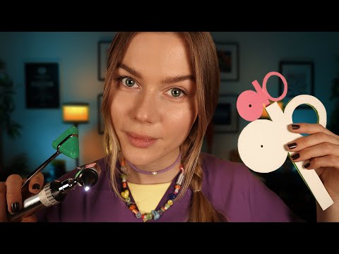 ASMR Examining Your 5 Senses!  Testing Your Eyes, Ears, Nose, Taste & Skin Examination. Soft Spoken