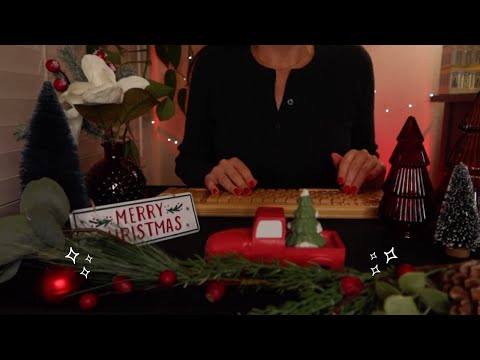 ASMR Christmas Tree Farm Bed & Breakfast Check-In🎄Soft-Spoken🎄☃️ Typing & Customer Service