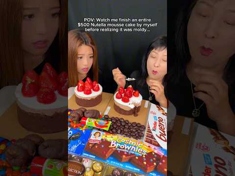 Watch me finish an entire $500 Nutella mousse cake by myself before realizing it was moldy… #food