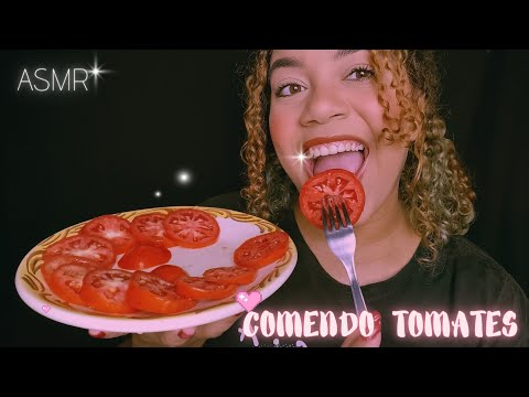 ASMR MUKBANG | COMENDO TOMATES 🍅😍