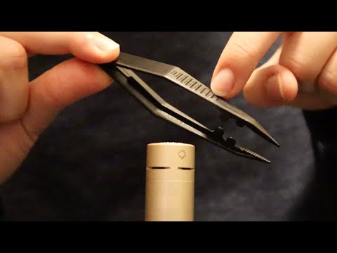 Plastic Tweezers ASMR with Scratching