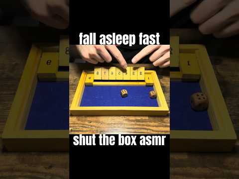 shut the box asmr 😴💤 #asmr #asmrshorts #softwhispers #mouthsounds