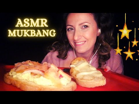 MAXI Bruschette a modo mio 🥑🧅🧀🍅 CRIC CROC | MUKBANG | Eating Sounds | ASMR ita