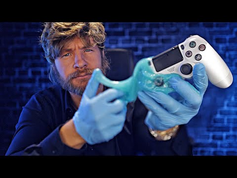 [ASMR] Professional Dirty PlayStation 4 Controller Deep Clean 🎮✨