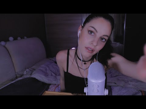 ASMR Unintelligible/Inaudible Whispers w Echo effect & Hand Movements