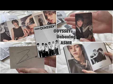 ASMR｜RIIZE "ODYSSEY" Signed Exclusive ver.🎁Unboxing｜Tapping, Rubbing, Page Turning（No Talking）