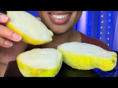 ASMR | Lemon 🍋 SORBET Eating Sounds Lemon Ice Cream 🍦