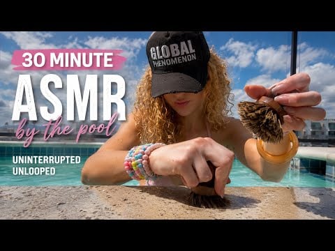 30 MINS | Poolside ASMR (No Loop)