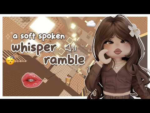 (roblox asmr 🌙) a soft spoken yap session ✨