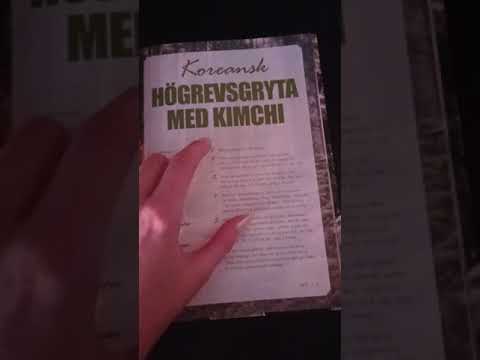 ASMR - Läser recept, vänder blad, tracing i kokbok 🧑‍🍳 på svenska (in swedish)