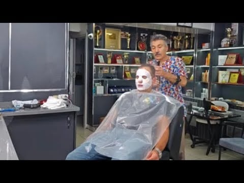 LIVE ASMR SPA SESSION | BEARD , HAIR CUTTING AND  RELAXING HEAD MASSAGE , SKIN CARE
