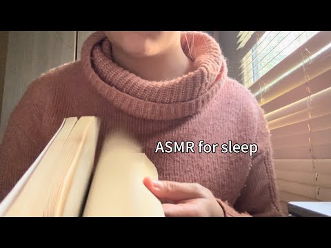 asmr book page turning whisper