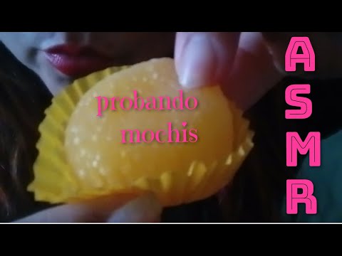 ASMR-Probando MOCHIS por primera vez😝 + chacharaaaaa