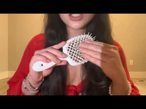 ASMR mean older sister helps you smell good for a date ~glass tapping + whispers~