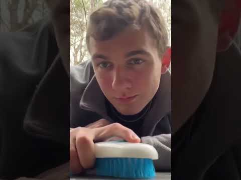 ASMR floor brushing