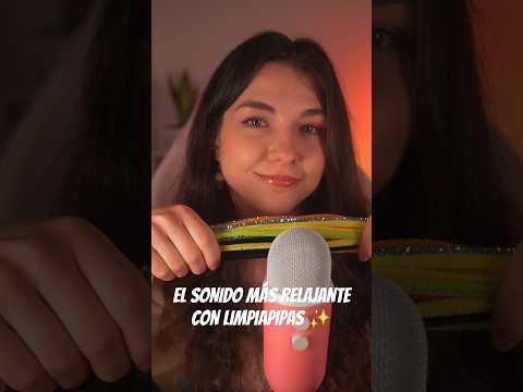 ASMR el sonido más relajante con limpiapipas ✨️ #asmr #shorts