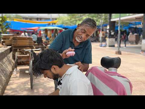 ASMR Barber Waris - $5 Face Massage, Ear Cleaning & Relaxing Head Massage (Relaxing Street Service)