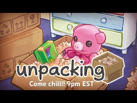 Furry ASMR gaming- Come play unpacking with me!!