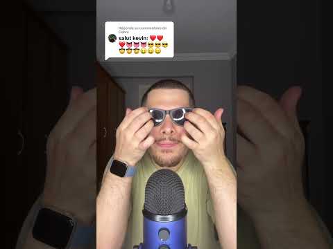 ASMR EMOJI CHALLENGE ❤️👅😎🤠🤑 #asmr #asmrfrançais #emojichallenge #shorts