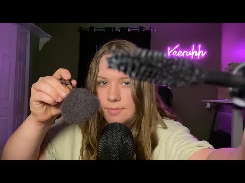 ASMR Doing Your Makeup FAST in 2 Minutes (No talking) (Mouth Sounds)