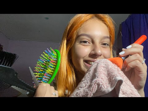 ASMR TE CORTO EL PELO Y TE HAGO UN MASAJE CRANEAL| RELAJACIÓN EXTREMA| SOFIWI