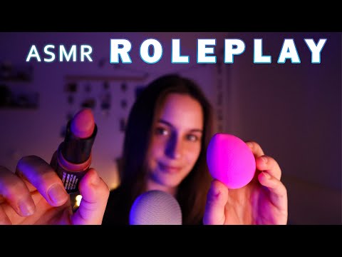 Te Maquillo para un festival (ASMR roleplay español) 💄💛