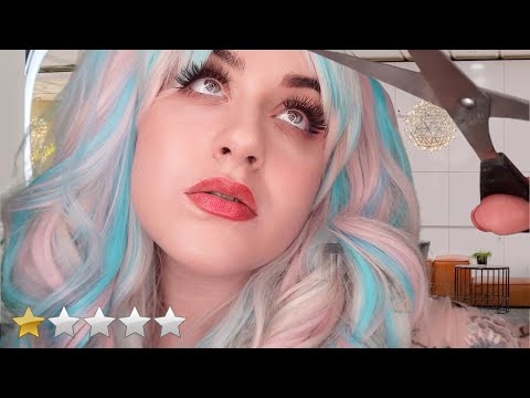 ASMR HAARWERK ruiniert deine Haare | Am schlechtesten bewerteter Friseur ⭐️ Worst Reviewed Roleplay