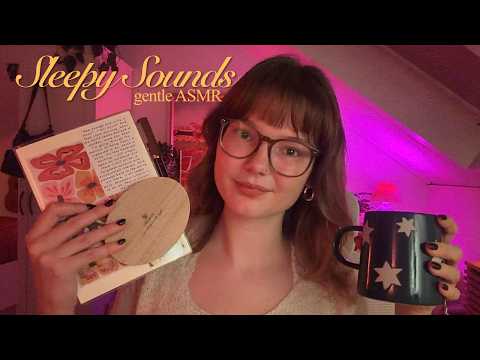 ASMR gentle sleepy sounds ☁️ whispers, tapping, rummaging