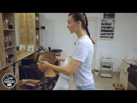 Aesthetic ASMR Barber Massage by Lady Adel for Men