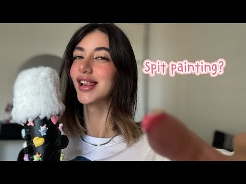 ASMR/ SPIT PAINTING 😋🍒