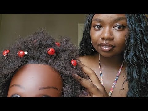 ASMR Random Girl At The Beach Gets Bugs Out Of Your Hair 💅🏾 (bug searching & personal attention)
