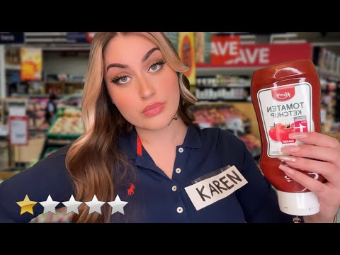 ASMR AM SCHLECHTESTEN BEWERTETER SUPEMARKT| Sassy Kassiererin roasted dich🤯 Worst Reviewed Roleplay