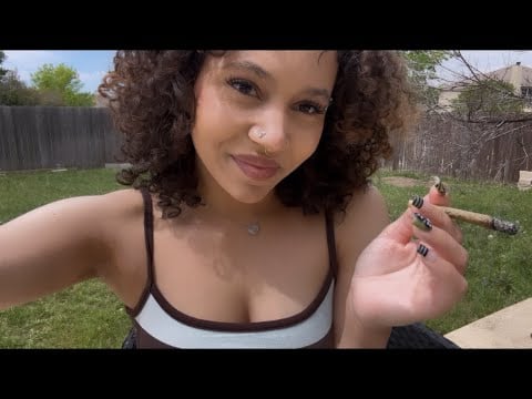 ASMR: Smoke With Me Outside! (Talking and Random Triggers) 