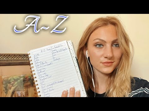 A~Z ASMR I🌞Things I am grateful for