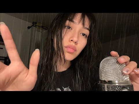 ASMR ☆ Raining Sounds + Mouth Sounds w/ Echo and more ⊹˚.
