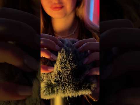 ASMR Fluffy Mic Brushing (No Talking, Green Noise, Rain, Bird sounds) #relax #asmr #triggersforsleep