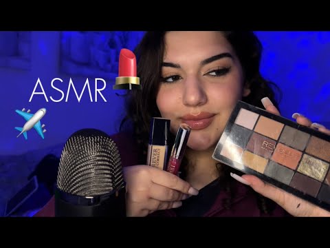 ASMR QUÉ MAQUILLAJE ME LLEVO DE VIAJE⁉️💋