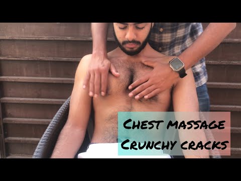 ASMR Pakistani chest massage and belly massage #lahoribarber #chestmassage