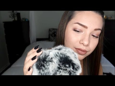 ASMR - Fuzzy Mic Ear to Ear Brushing & Soft Whispers