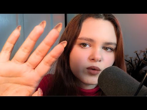 A-Z Repeating Trigger Words | ASMR (Whispering, Rambling, Some Mouth Sounds, Long Nail Sounds)