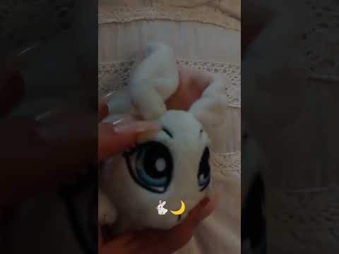 ASMR • stuffed animal tracing🐇🌙 #asmr #tingles #sleepy #relax #scratching #tracing #tracingasmr