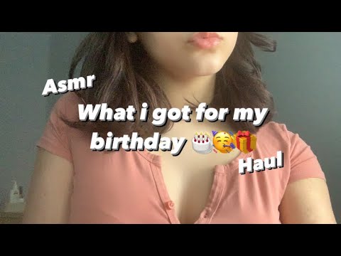 Asmr Birthday haul • What i got for my birthday haul