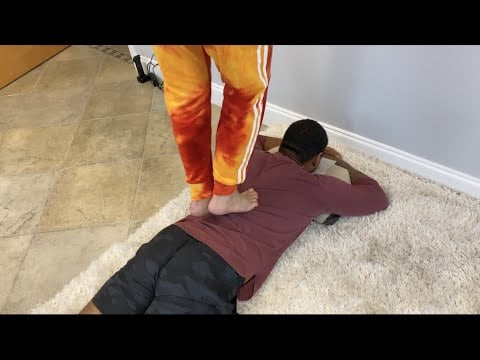 Dr. Mondragon Walks on Back Joints - Makes Loud Joint *CRUNCHES*