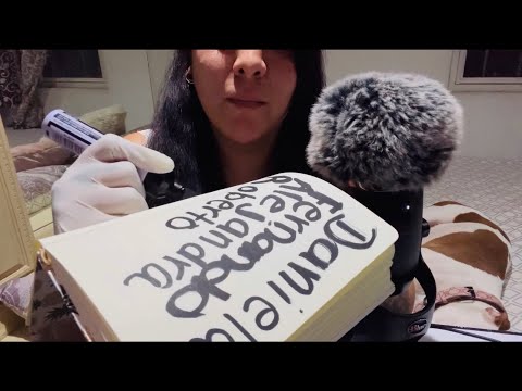 🙈ASMR ESCRIBIENDO TU NOMBRE MUY RELAJANTE🙈